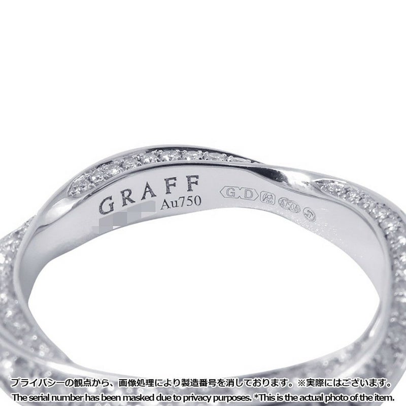 グラフ リング スパイラル パヴェ ダイヤモンド バンド ダイヤ 計1.00ct K18WGホワイトゴールド サイズ約7号 RGR782 GRAFF 指輪