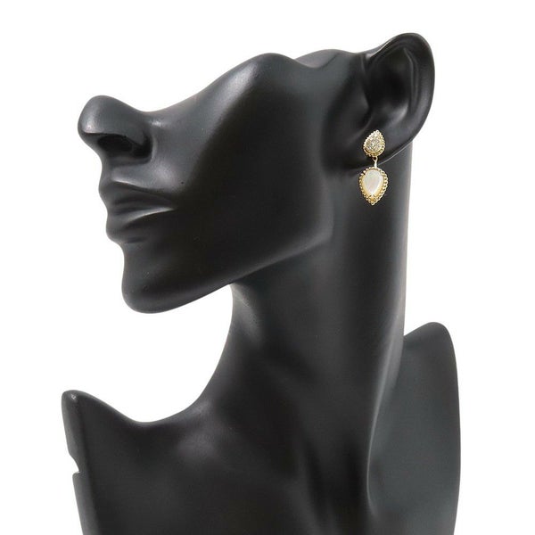ブシュロン ピアス セルパンボエム 2モチーフ スタッズ マザーオブパール 1P 1.50ct/1P 1.50ct ダイヤ 8P 計0.16ct/8P 計0.16ct K18YG