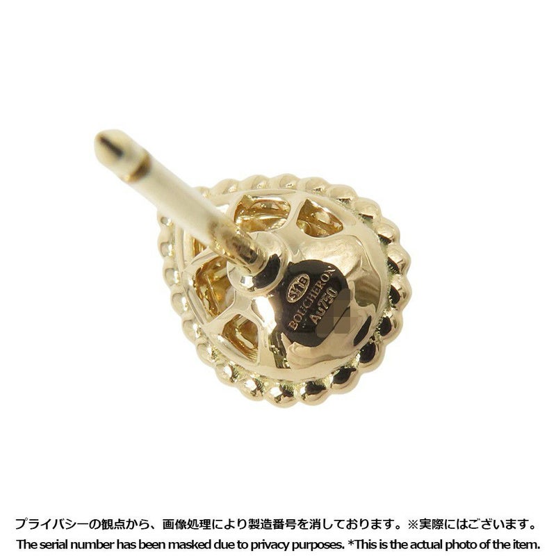 ブシュロン ピアス セルパンボエム 2モチーフ スタッズ マザーオブパール 1P 1.50ct/1P 1.50ct ダイヤ 8P 計0.16ct/8P 計0.16ct K18YG