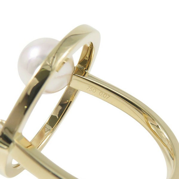 タサキ リング キネティック リング あこや真珠 パール ダイヤモンド 1P 0.07ct K18YG サイズ約12号 RPI-4754-18KYG TASAKI 指輪