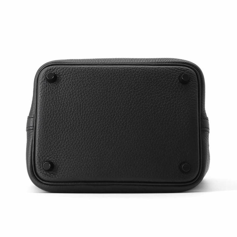 エルメス ハンドバッグ ピコタンロックPM ブラック/クローム金具 トリヨンクレマンス Z刻印 黒