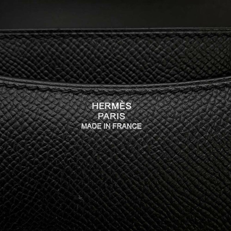 エルメス ミニ コンスタンス3 ミロワール ブラック/シルバー金具 エプソン W刻印 HERMES 黒