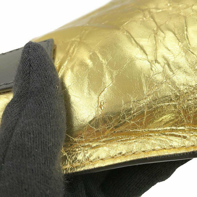 シャネル クラッチバッグ ココマーク ロゴ レザー A82164 CHANEL バッグ メタリック セカンドバッグ