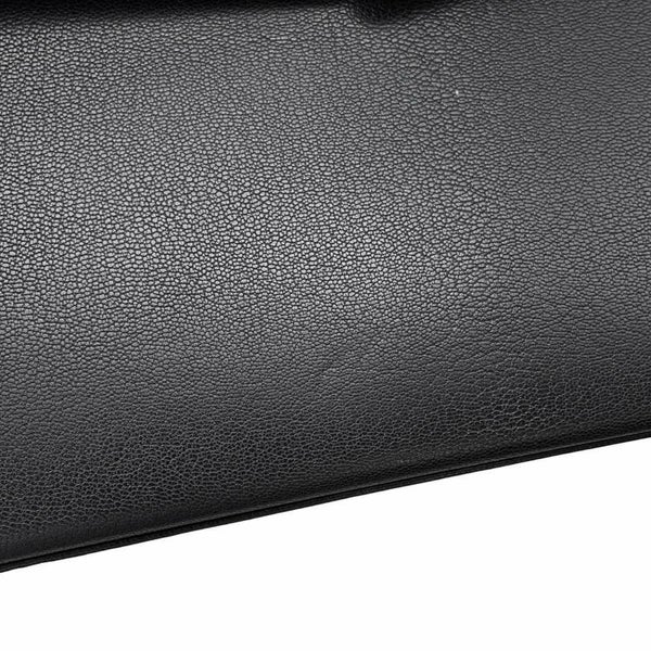 エルメス クラッチバッグ ケリーエラン ブラック/シルバー金具 シェブルシャムキラ B刻印 HERMES 黒