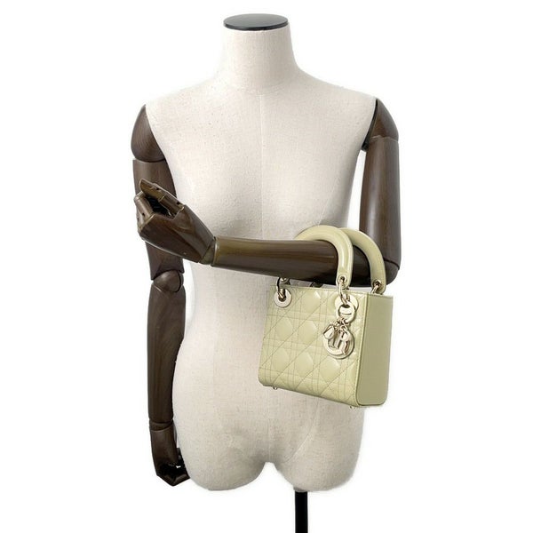 クリスチャン・ディオール ハンドバッグ レディディオール カナージュ ミニ パテント 2way