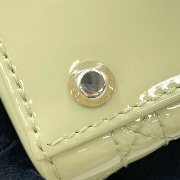 クリスチャン・ディオール ハンドバッグ レディディオール カナージュ ミニ パテント 2way