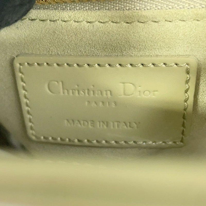 クリスチャン・ディオール ハンドバッグ レディディオール カナージュ ミニ パテント 2way
