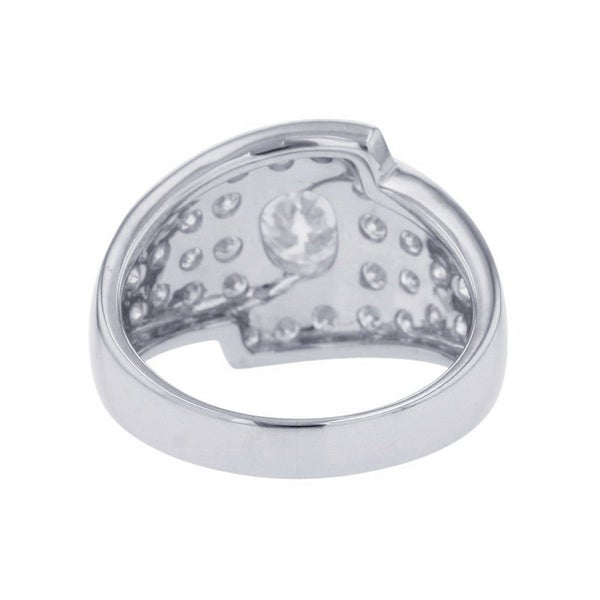 タサキ リング オーバル ダイヤモンド リング ダイヤモンド 1.00ct/0.75ct Pt900プラチナ サイズ約15号 TASAKI 指輪