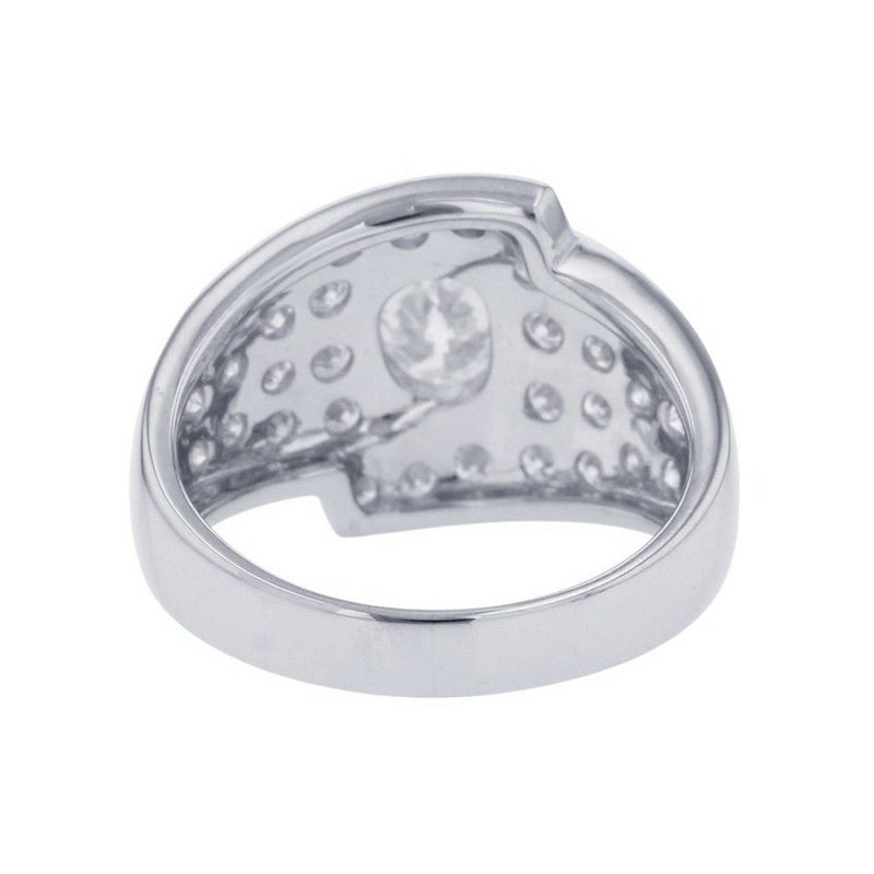 タサキ リング オーバル ダイヤモンド リング ダイヤモンド 1.00ct/0.75ct Pt900プラチナ サイズ約15号 TASAKI 指輪