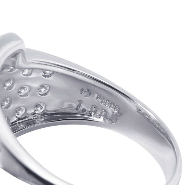 タサキ リング オーバル ダイヤモンド リング ダイヤモンド 1.00ct/0.75ct Pt900プラチナ サイズ約15号 TASAKI 指輪