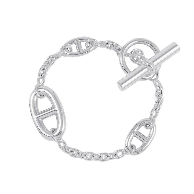 エルメス ブレスレット シェーヌダンクル ファランドール SV925シルバー サイズSH HERMES ジュエリー