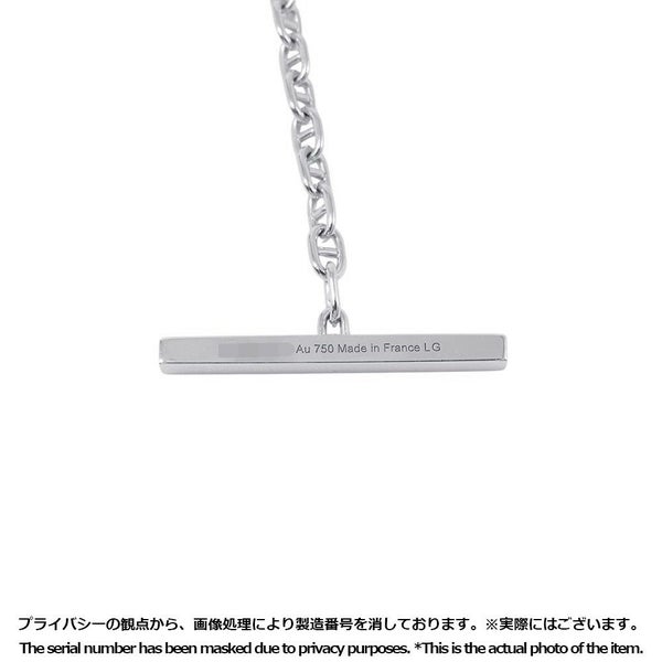 エルメス ネックレス シェーヌ・ダンクル・コントゥールGM ダイヤモンド 38P 計0.30ct K18WGホワイトゴールド サイズLG ペンダント