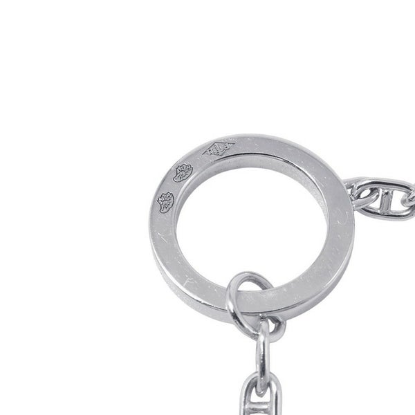 エルメス ネックレス シェーヌ・ダンクル・コントゥールGM ダイヤモンド 38P 計0.30ct K18WGホワイトゴールド サイズLG ペンダント