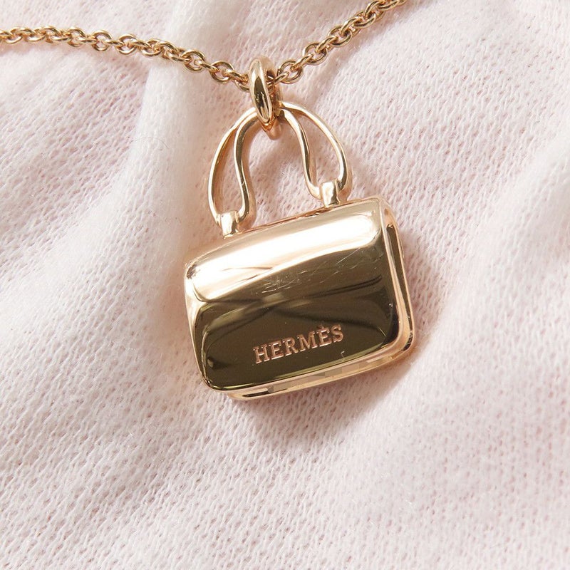 エルメス ネックレス アミュレット コンスタンス ペンダント ピンクサファイア 43P 計0.53ct K18PGピンクゴールド Amulettes Constance