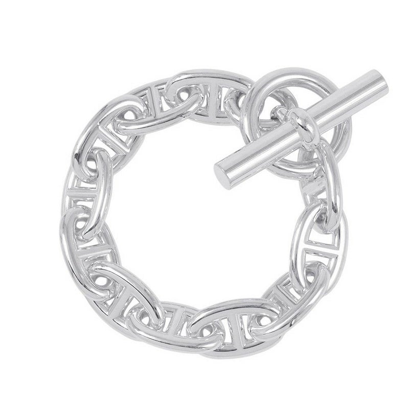 エルメス ブレスレット シェーヌダンクルTGM 11コマ SV925シルバー HERMES ジュエリー