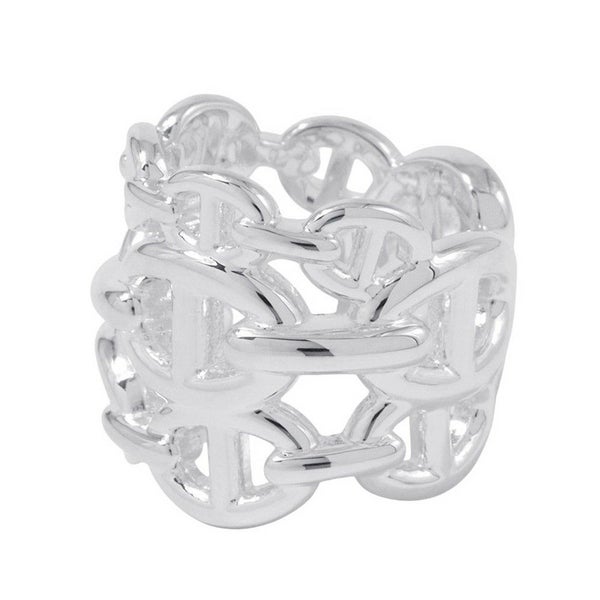 エルメス リング シェーヌダンクル アンシェネGM Enchainee SV925シルバー リングサイズ50 HERMES 指輪