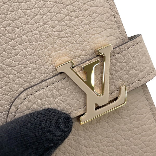 ルイヴィトン 長財布 トリヨンレザー LV ヴェルティカル ウォレット M81367 LOUIS VUITTON グレージュ
