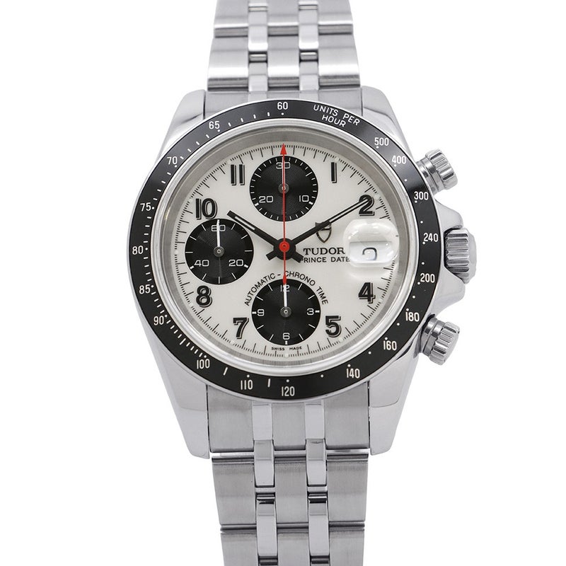チュードル プリンスデイト クロノタイム H番 79260 TUDOR 腕時計 白文字盤
