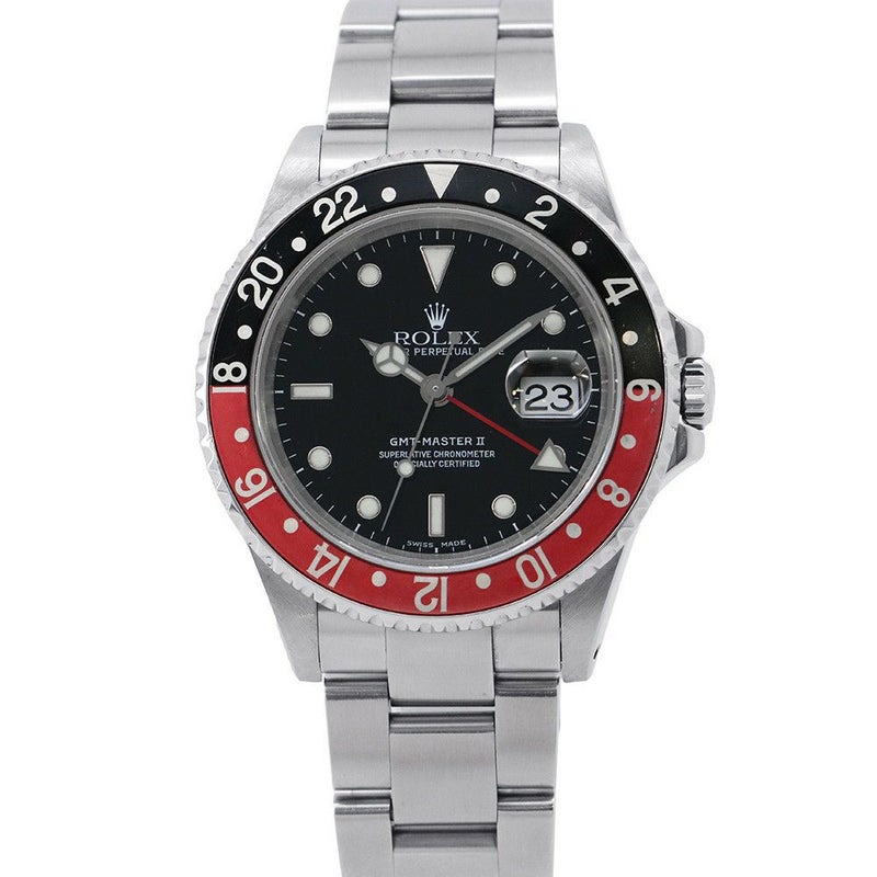 ロレックス GMTマスター2 デイト P番 16710 ROLEX 腕時計 ウォッチ 黒文字盤