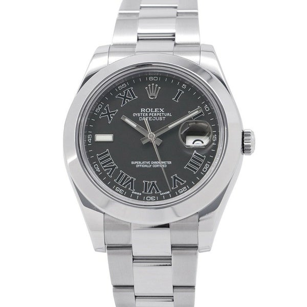 ロレックス デイトジャスト2 ランダムシリアル ルーレット 116300 ROLEX 腕時計 グレー文字盤