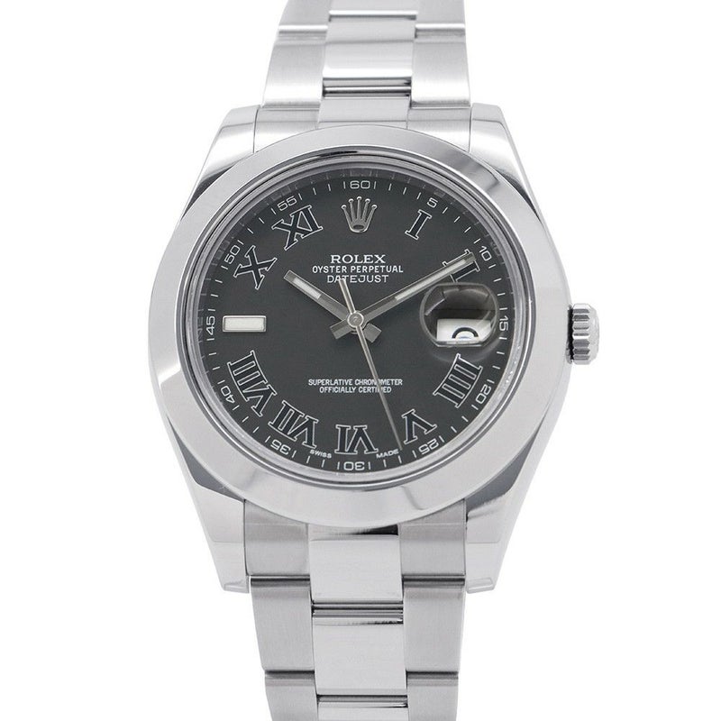 ロレックス デイトジャスト2 ランダムシリアル ルーレット 116300 ROLEX 腕時計 グレー文字盤