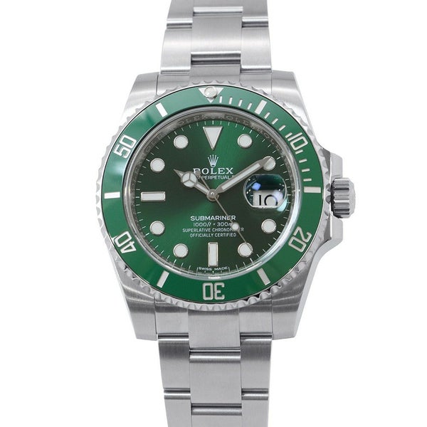 ロレックス サブマリーナ デイト グリーン ランダムシリアル ルーレット 116610LV ROLEX 腕時計 ウォッチ グリーン文字盤