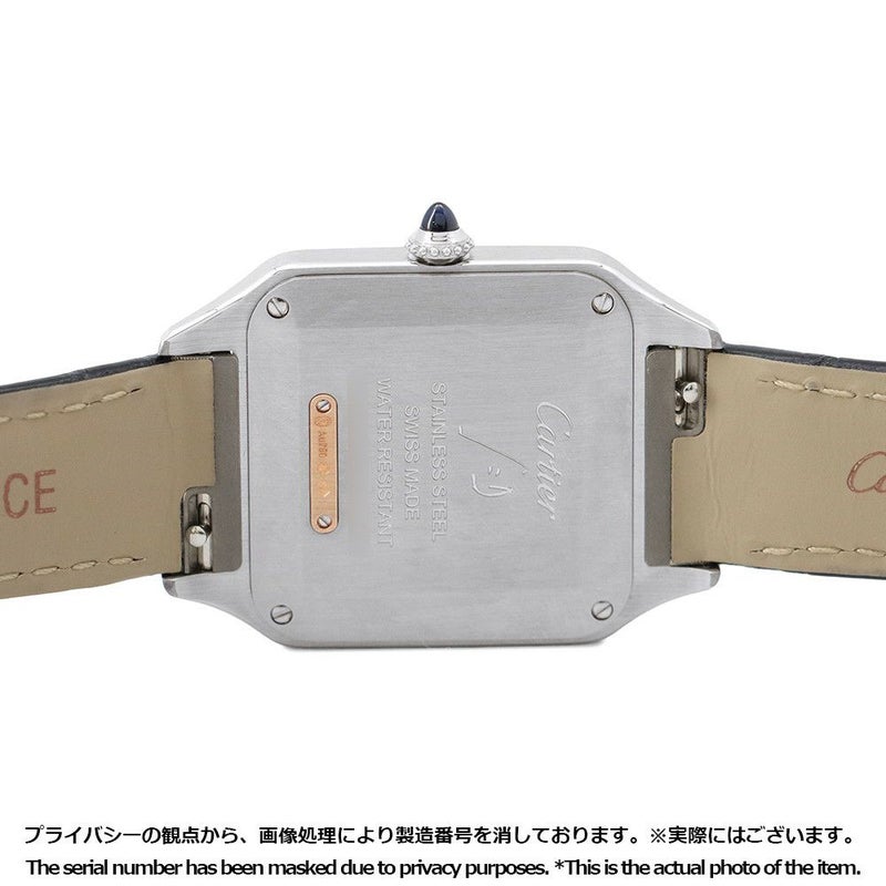 カルティエ サントス デュモン SM SS/K18PG W2SA0012 Cartier 腕時計 シルバー文字盤