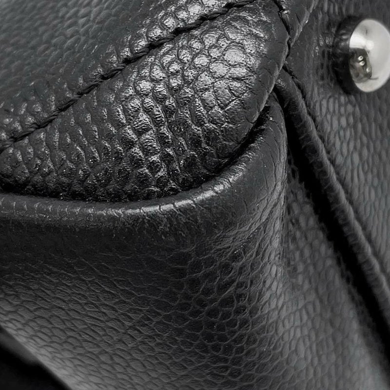 シャネル トートバッグ ダブルチェーン マトラッセ ココマーク キャビアスキン A67294 CHANEL ショルダーバッグ 黒