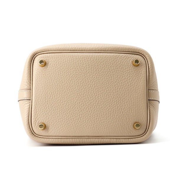 エルメス ハンドバッグ ピコタンロックPM トレンチ/ゴールド金具 トリヨンクレマンス K刻印 HERMES トートバッグ