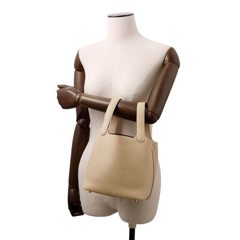 エルメス ハンドバッグ ピコタンロックPM トレンチ/ゴールド金具 トリヨンクレマンス K刻印 HERMES トートバッグ