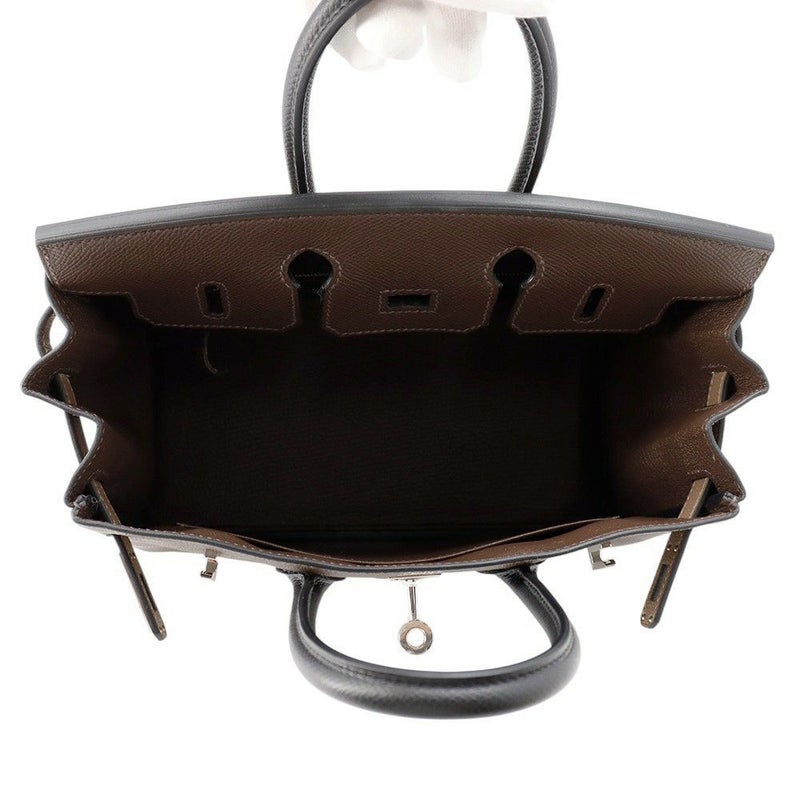 エルメス バーキン25 トリコロール  エコルセ/エトゥープ/ブラック/シルバー金具 エプソン W刻印 HERMES Birkin ハンドバッグ