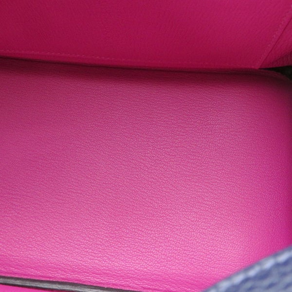 エルメス バーキン30 ヴェルソ ブルーニュイ/ローズパープル/シルバー金具 トリヨンクレマンス C刻印 HERMES Birkin ハンドバッグ