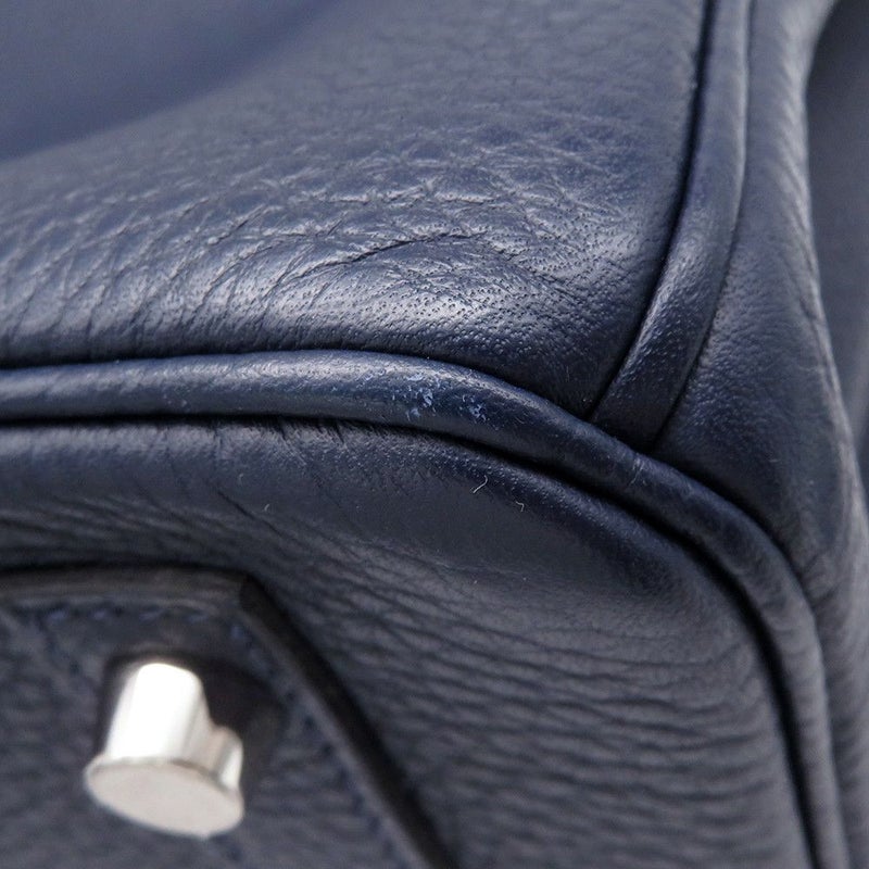 エルメス バーキン30 ヴェルソ ブルーニュイ/ローズパープル/シルバー金具 トリヨンクレマンス C刻印 HERMES Birkin ハンドバッグ