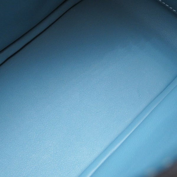 エルメス ハンドバッグ リンディ ミニ ニューブルージーン/シルバー金具 トリヨンクレマンス B刻印 HERMES バッグ 2wayショルダーバッグ