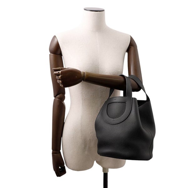 エルメス トートバッグ インザループ 23 ブラック/シルバー金具 トリヨンクレマンス W刻印 HERMES 黒