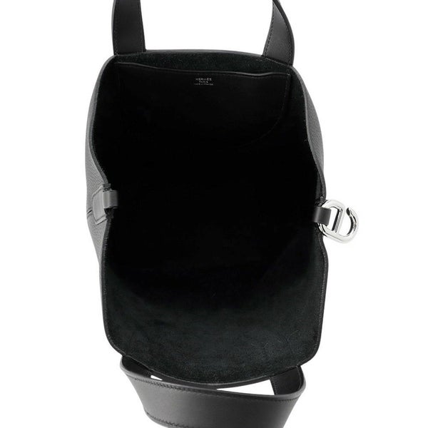 エルメス トートバッグ インザループ 23 ブラック/シルバー金具 トリヨンクレマンス W刻印 HERMES 黒