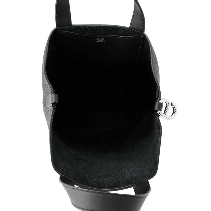 エルメス トートバッグ インザループ 23 ブラック/シルバー金具 トリヨンクレマンス W刻印 HERMES 黒