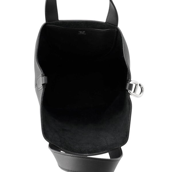 エルメス トートバッグ インザループ 23 ブラック/シルバー金具 トリヨンクレマンス W刻印 HERMES 黒