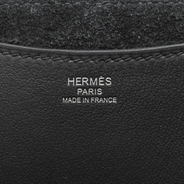 エルメス トートバッグ インザループ 23 ブラック/シルバー金具 トリヨンクレマンス W刻印 HERMES 黒