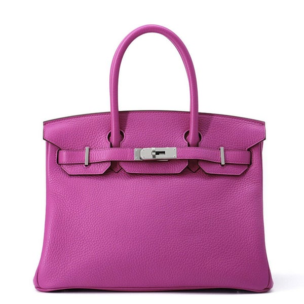 エルメス バーキン30 マグノリア/シルバー金具 トリヨンクレマンス C刻印 HERMES Birkin ハンドバッグ