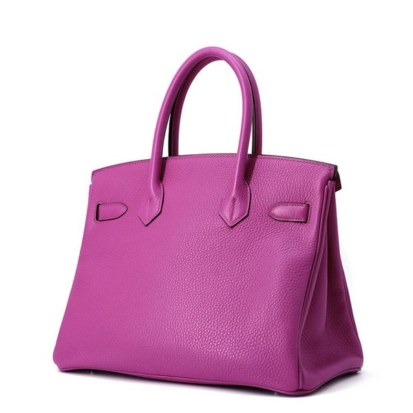 エルメス バーキン30 マグノリア/シルバー金具 トリヨンクレマンス C刻印 HERMES Birkin ハンドバッグ