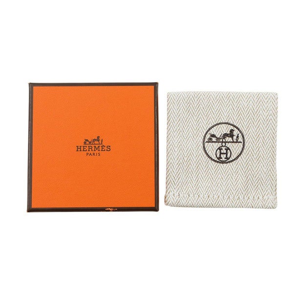 エルメス ブローチ シュバル・グランド・パラード ナチュラルセーブル/ピンクゴールド金具 ラッカーメタル/スイフト HERMES