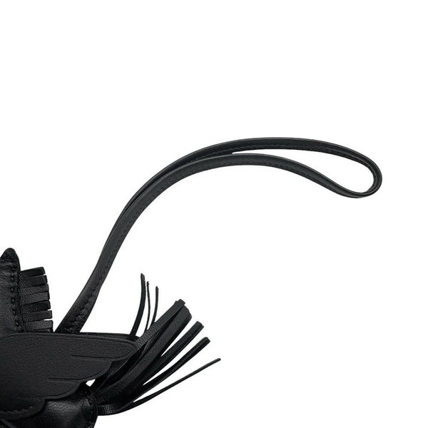 エルメス バッグチャーム ロデオPM ペガサス ブラック ラムスキン K刻印 黒