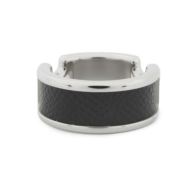 エルメス リング オランプPM ブラック/シルバー金具 エプソン サイズS HERMES 指輪 黒