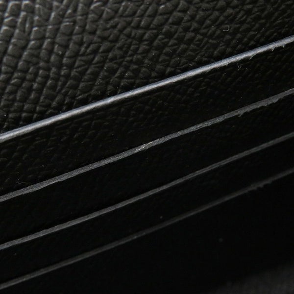 エルメス 長財布 ケリーウォレット ロング ブラック/シルバー金具 エプソン C刻印 HERMES 財布 黒