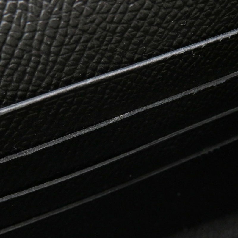 エルメス 長財布 ケリーウォレット ロング ブラック/シルバー金具 エプソン C刻印 HERMES 財布 黒