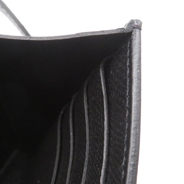 エルメス 長財布 ケリーウォレット ロング ブラック/シルバー金具 エプソン C刻印 HERMES 財布 黒