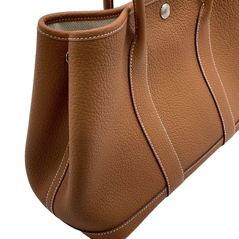 エルメス トートバッグ ガーデンパーティTPM ゴールド/シルバー金具 ネゴンダ Z刻印