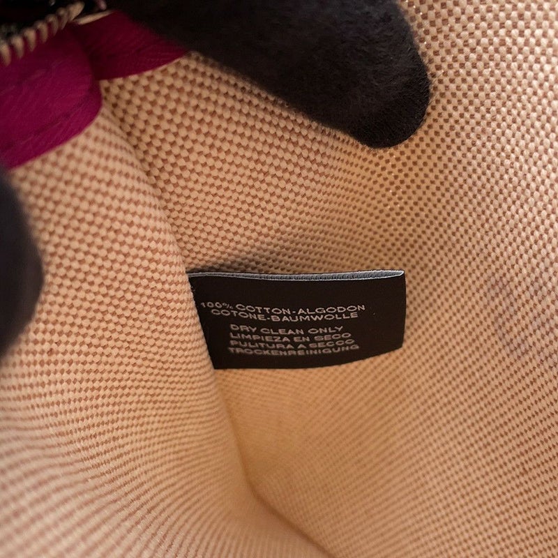 エルメス ポーチ ニュー・ヨッティングPM パープル/シルバー金具 キャンバス HERMES フラットポーチ