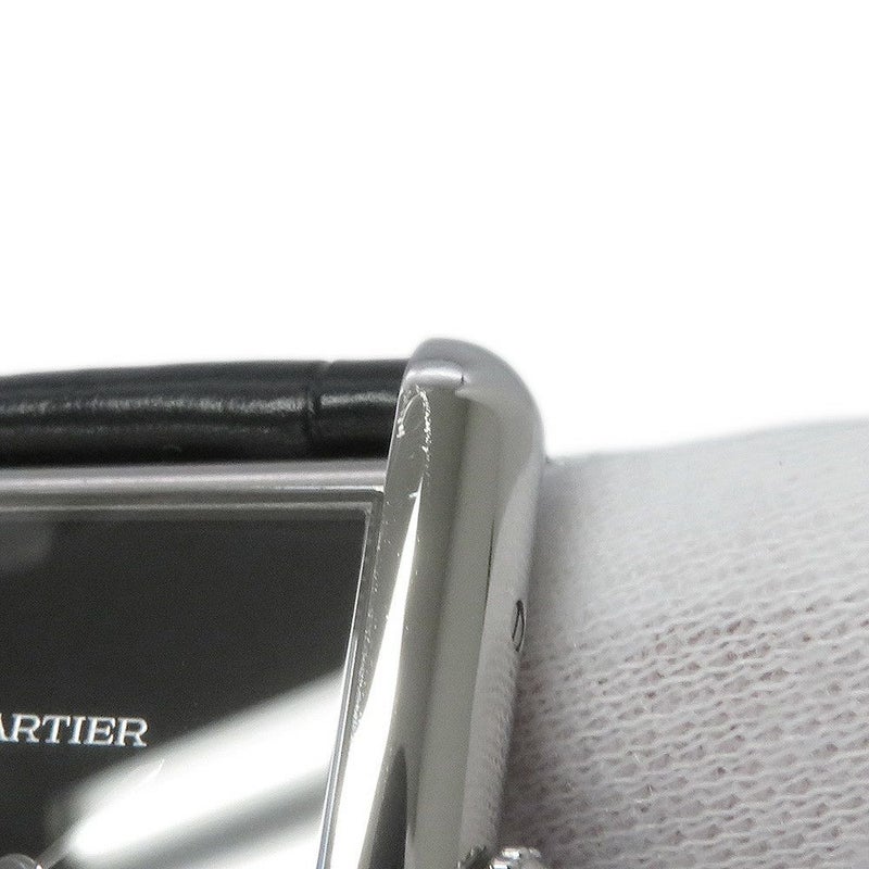 カルティエ タンク マスト ドゥ カルティエ ウォッチ LM WSTA0072 Cartier 腕時計 黒文字盤